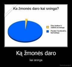 Ką žmonės daro - kai sninga