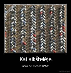 Kai aikštelėje - nėra nei vienos BMW