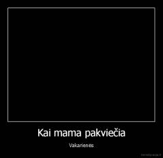 Kai mama pakviečia - Vakarienės