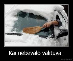 Kai nebevalo valituvai  - 