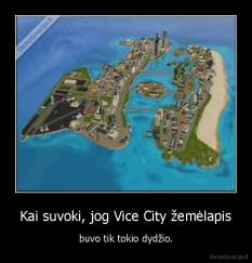 Kai suvoki, jog Vice City žemėlapis - buvo tik tokio dydžio.