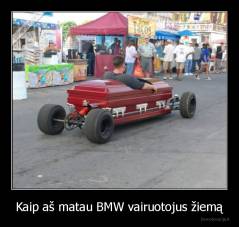 Kaip aš matau BMW vairuotojus žiemą - 