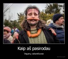 Kaip aš pasirodau - Veganų vakarėliuose