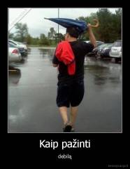 Kaip pažinti - debilą