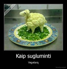 Kaip sugluminti - Vegetarą