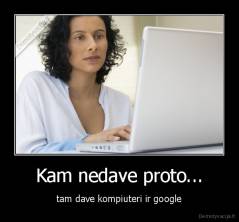 Kam nedave proto... - tam dave kompiuteri ir google