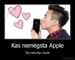 Kas nemėgsta Apple - Tas neturėjo Apple