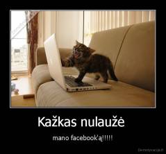 Kažkas nulaužė  - mano facebook'ą!!!!!