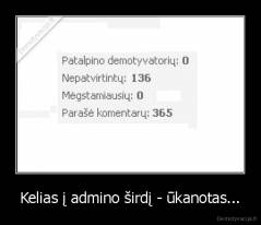 Kelias į admino širdį - ūkanotas... - 