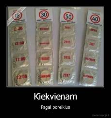 Kiekvienam - Pagal poreikius