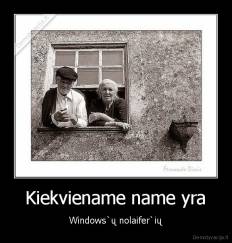 Kiekviename name yra - Windows`ų nolaifer`ių