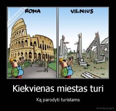 Kiekvienas miestas turi - Ką parodyti turistams