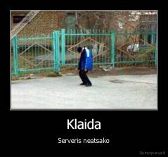 Klaida - Serveris neatsako