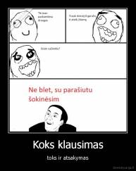 Koks klausimas - toks ir atsakymas