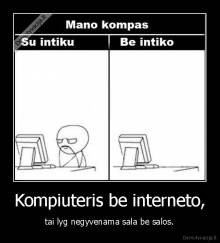 Kompiuteris be interneto, - tai lyg negyvenama sala be salos.