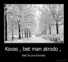 Kovas , bet man atrodo ,  - Kad čia yra Gruodis.