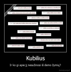 Kubilius - Ir ko gi apie jį nesužinosi iš demo žymių?