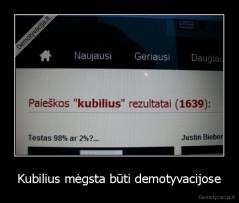 Kubilius mėgsta būti demotyvacijose - 