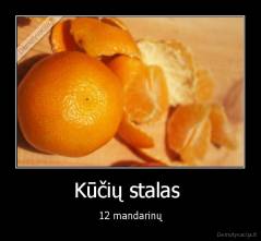 Kūčių stalas  - 12 mandarinų