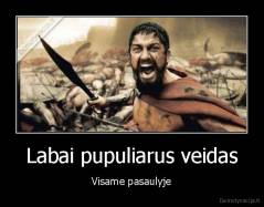 Labai pupuliarus veidas - Visame pasaulyje