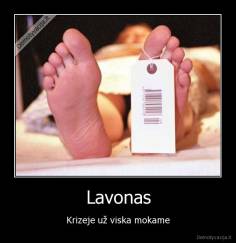 Lavonas - Krizeje už viska mokame