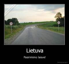 Lietuva - Pasirinkimo laisvė!