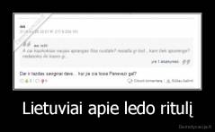 Lietuviai apie ledo ritulį - 