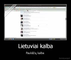 Lietuviai kalba - Paukščių kalba 