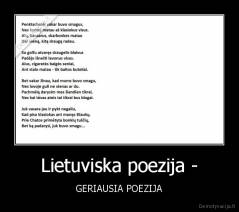 Lietuviska poezija - - GERIAUSIA POEZIJA