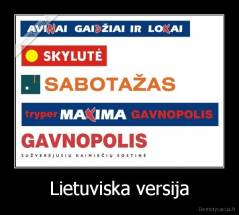 Lietuviska versija - 