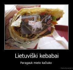 Lietuviški kebabai - Paragauk mielo kačiuko 