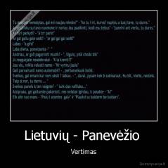 Lietuvių - Panevėžio  - Vertimas