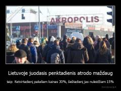 Lietuvoje juodasis penktadienis atrodo maždaug - taip: Ketvirtadienį pakeliam kainas 30%, šeštadienį jas nuleidžiam 15%