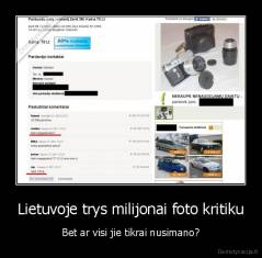 Lietuvoje trys milijonai foto kritiku - Bet ar visi jie tikrai nusimano?