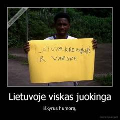 Lietuvoje viskas juokinga - iškyrus humorą.