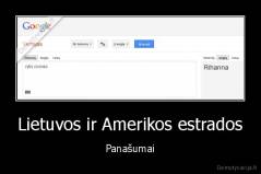 Lietuvos ir Amerikos estrados - Panašumai