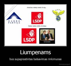 Liumpenams - bus supaprastintas balsavimas rinkimuose