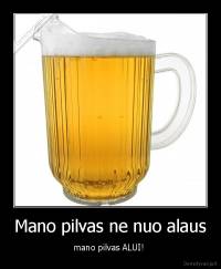 Mano pilvas ne nuo alaus - mano pilvas ALUI! 