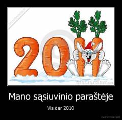 Mano sąsiuvinio paraštėje - Vis dar 2010