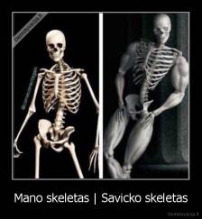 Mano skeletas | Savicko skeletas - 