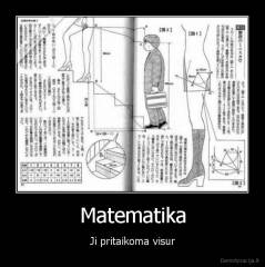 Matematika - Ji pritaikoma visur