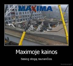 Maximoje kainos - tiesiog stogą raunančios