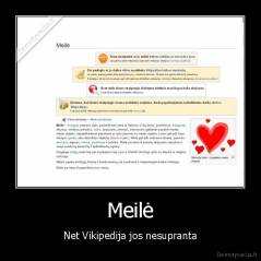 Meilė - Net Vikipedija jos nesupranta