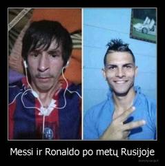 Messi ir Ronaldo po metų Rusijoje - 