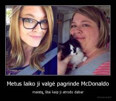 Metus laiko ji valgė pagrinde McDonaldo - maistą, štai kaip ji atrodo dabar