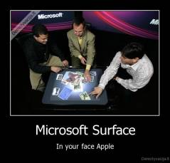 Microsoft Surface - In your face Apple