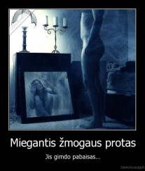 Miegantis žmogaus protas - Jis gimdo pabaisas...