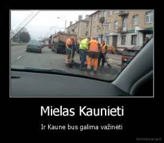 Mielas Kaunieti - Ir Kaune bus galima važinėti