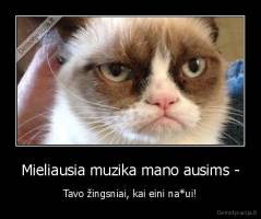 Mieliausia muzika mano ausims - - Tavo žingsniai, kai eini na*ui!