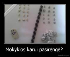 Mokyklos karui pasirengė?  - 